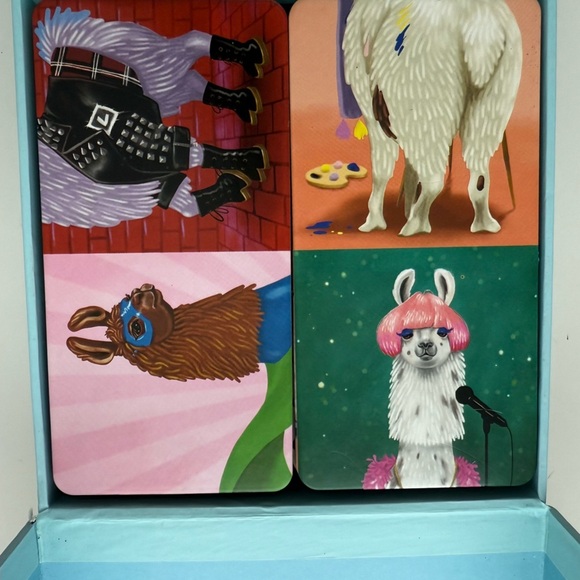 2018 Chronicle Books Kids LLAMANOES Dominoes w/ Llamas! 28~Pc Set 2-4 Player 3+ - Picture 3 of 5